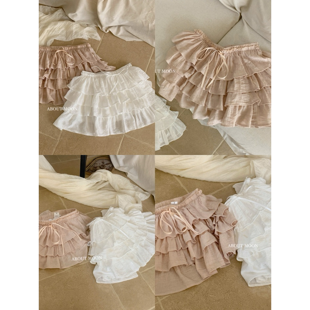 𝐀𝐁𝐎𝐔𝐓 𝐌𝐎𝐎𝐍 Chân váy tầng nơ ruybang
