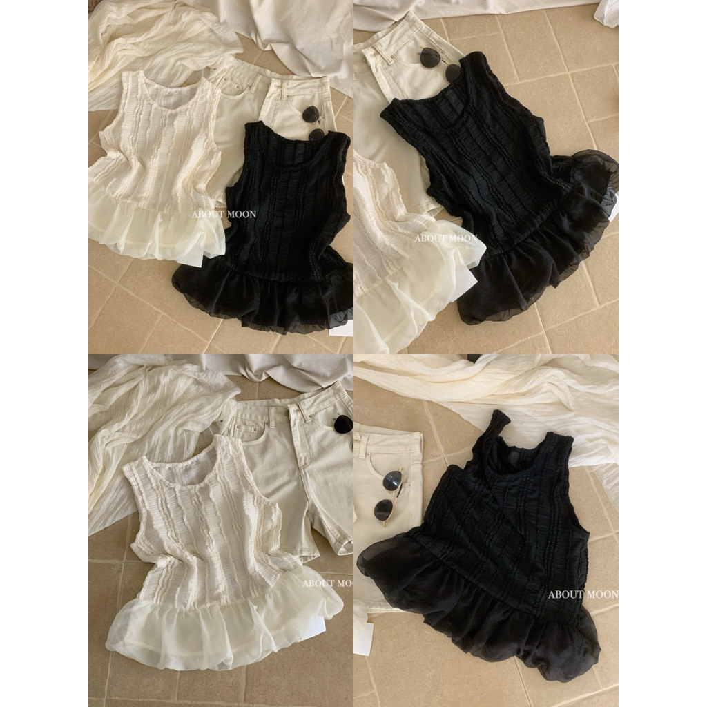 𝐀𝐁𝐎𝐔𝐓 𝐌𝐎𝐎𝐍 Áo ren nhún bèo bí tơ