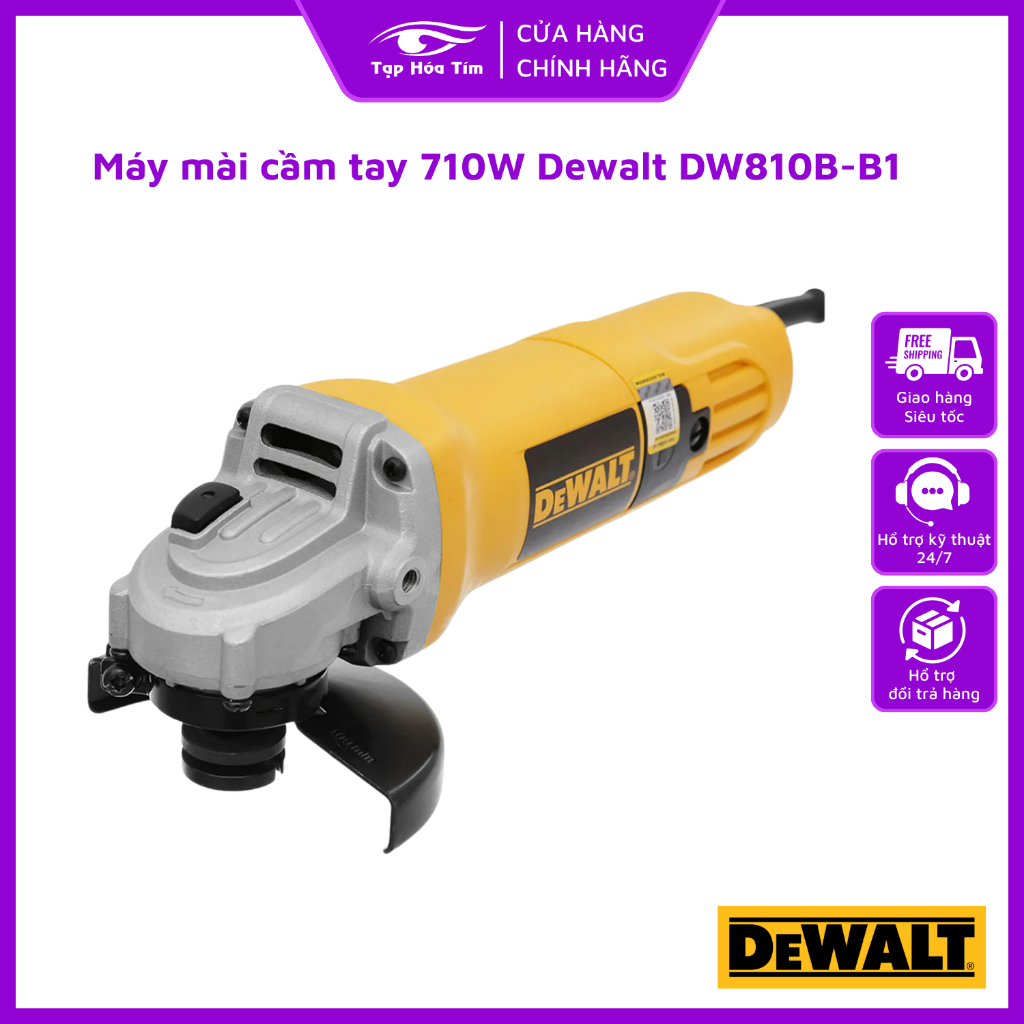 Máy mài Dewalt 710W DW810B-B1 chính hãng - Máy mài góc cầm tay cao cấp, động cơ bền bỉ