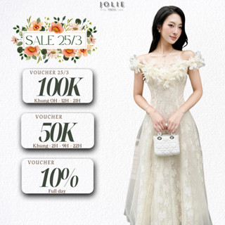 Đầm Ren Hoa Phối Lưới Trễ Vai Dáng Dài Dự Tiệc, Đi Cưới Sang Chảnh Thiết Kế Đính Hoa Tạo Điểm Nhấn V1244 Medechill