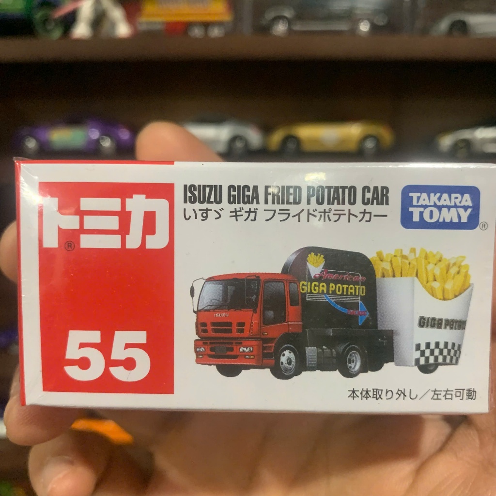 tomica số 55 Isuzu Giga Fried Potato Car hàng new seal box đẹp. tomica mô hình xe 1:64 giá tốt.