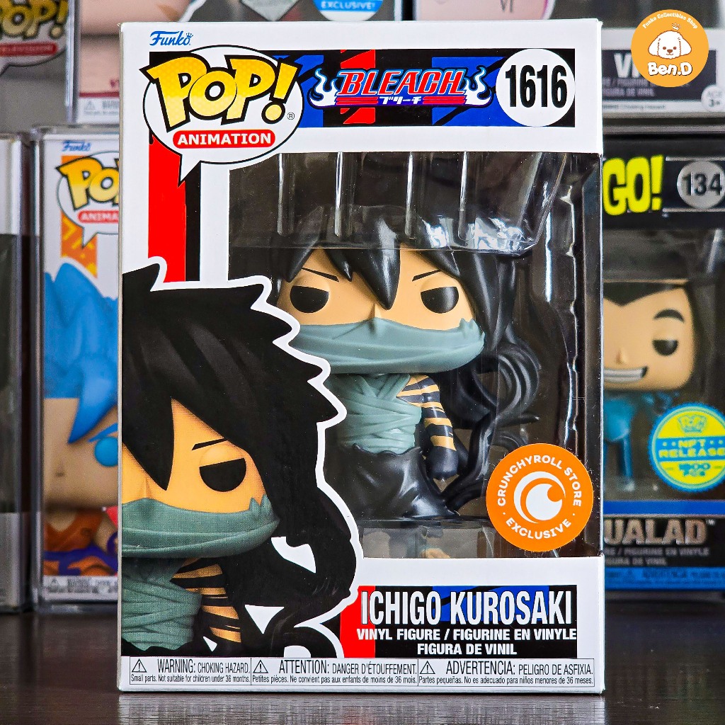 Mô hình Funko POP Animation: Bleach - Ichigo Kurosaki (Getsuga Ver.) #1616, Crunchyroll Exclusive
