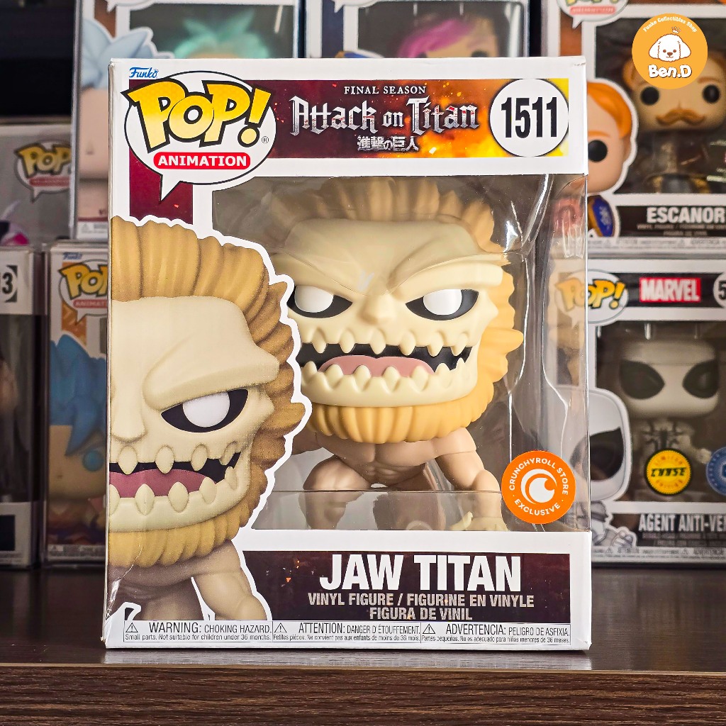 Mô hình Funko POP Animation: Attack on Titan (Final Season) - Jaw Titan 6" #1511, Crunchyroll [Box D
