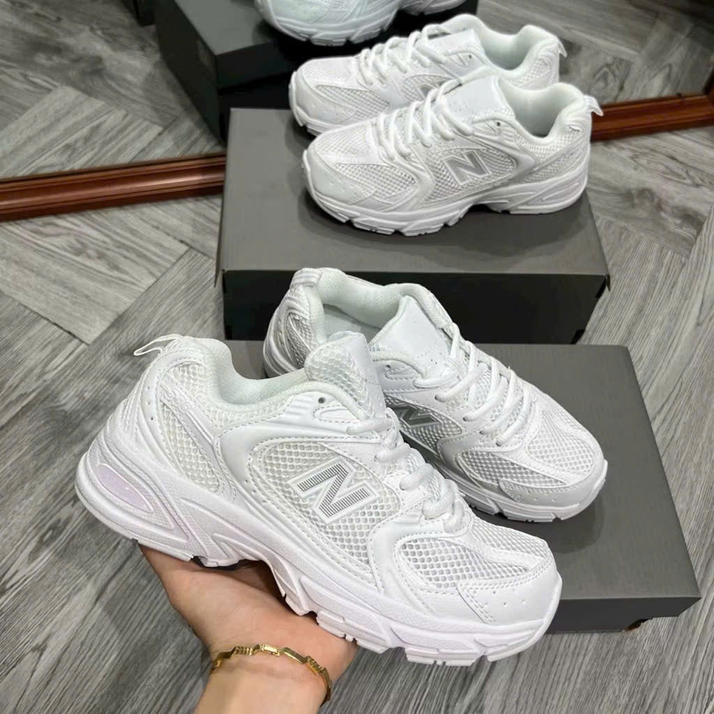[Hàng Chính Hãng] Giày Thể Thao NB530 Full Trắng Basic Siêu Êm Nhẹ Cực Đẹp Cho Cả Nam Và Nữ