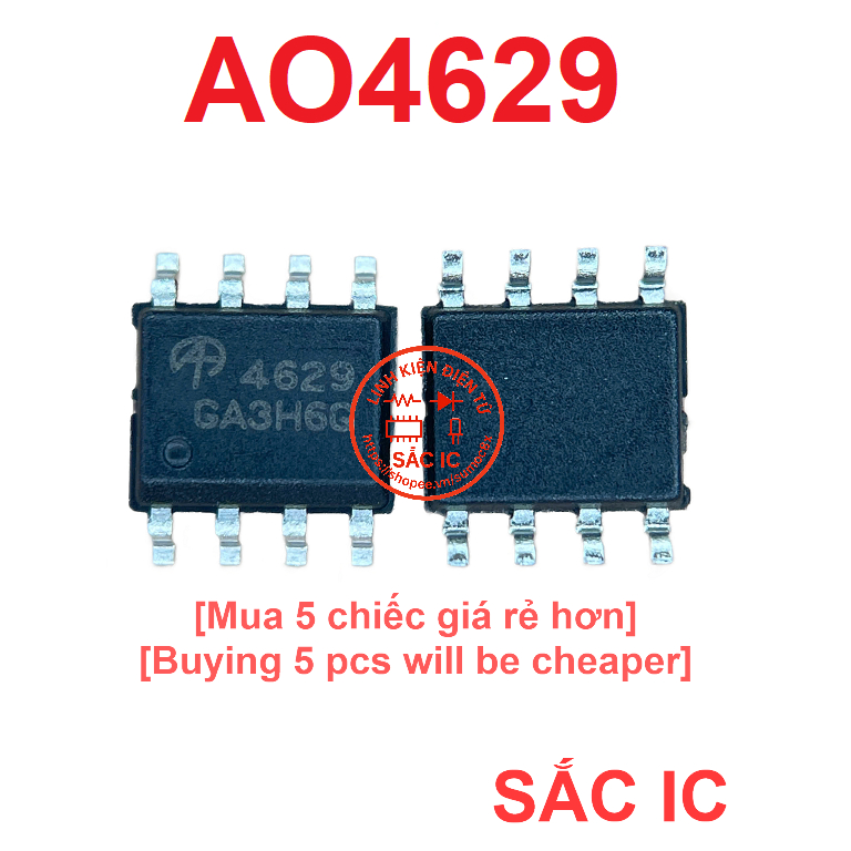 [A42] AO4629 4629 ic nguồn trên bo mạch - Mới nguyên bản - Original NEW