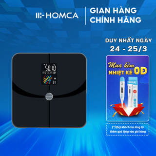 Cân điện tử thông minh HOMCA S7 Pro đo 15 chỉ số, có kết nối bluetooth
