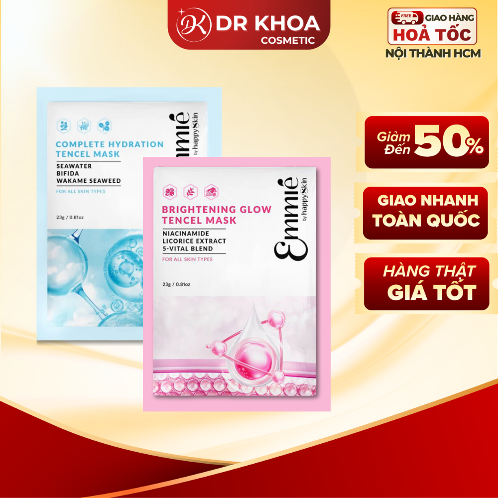 EMMIÉ Mặt Nạ Vải Sinh Học Emmie Hydrating Tencel Mask 23g/miếng