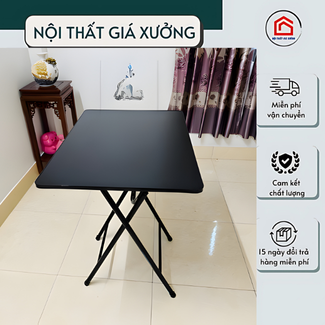 Bàn học , làm việc , bàn CF chân cao 75cm  chân bàn xếp gọn , liên kết chắc chắn - NỘI THẤT GIÁ XƯỞN