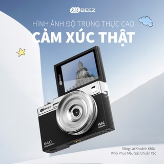 KITBEEZ Camera kỹ thuật số KiTBEEZ KP-V 64MP 16X Retro Camera kỹ thuật số 180° Camera Selfie màn hình lật