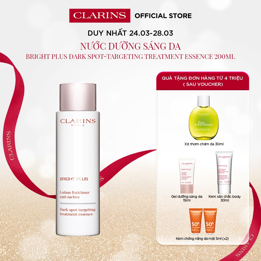 Nước Dưỡng Sáng Da Clarins Bright Plus Treatment Essence 200ml