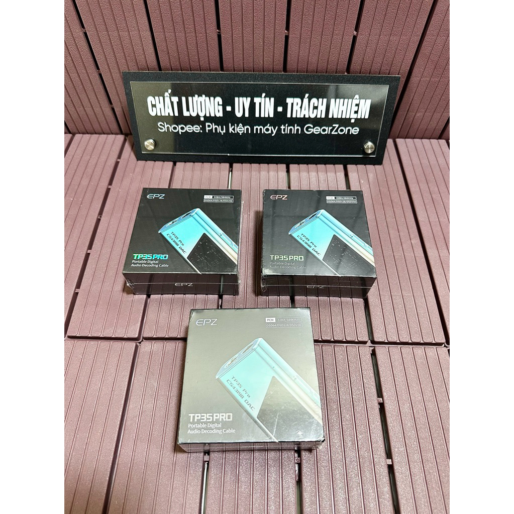 Thiết bị giải mã DAC/AMP/Soundcard Gaming EPZ TP35 Pro, Đầu ra: 3.5mm và 4.4mm, kích âm thanh