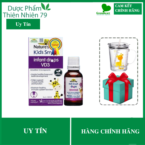 Nature's Way Kids Smart Infant Drops VD3 - Hỗ Trợ Bổ Sung Vitamin D3 Cho Trẻ - Hộp 13ml