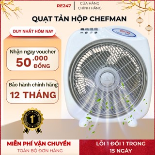 Quạt hộp CHEFMAN B3 chính hãng,công suất 35W,3 tốc độ gió,quạt mạnh,không tiếng ồn,bảo hành 12 tháng