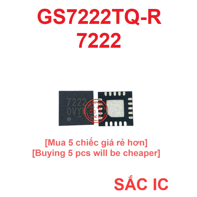 [G27] GS7222TQ-R GS7222 7222 ic nguồn trên bo mạch - Mới nguyên bản - Original NEW