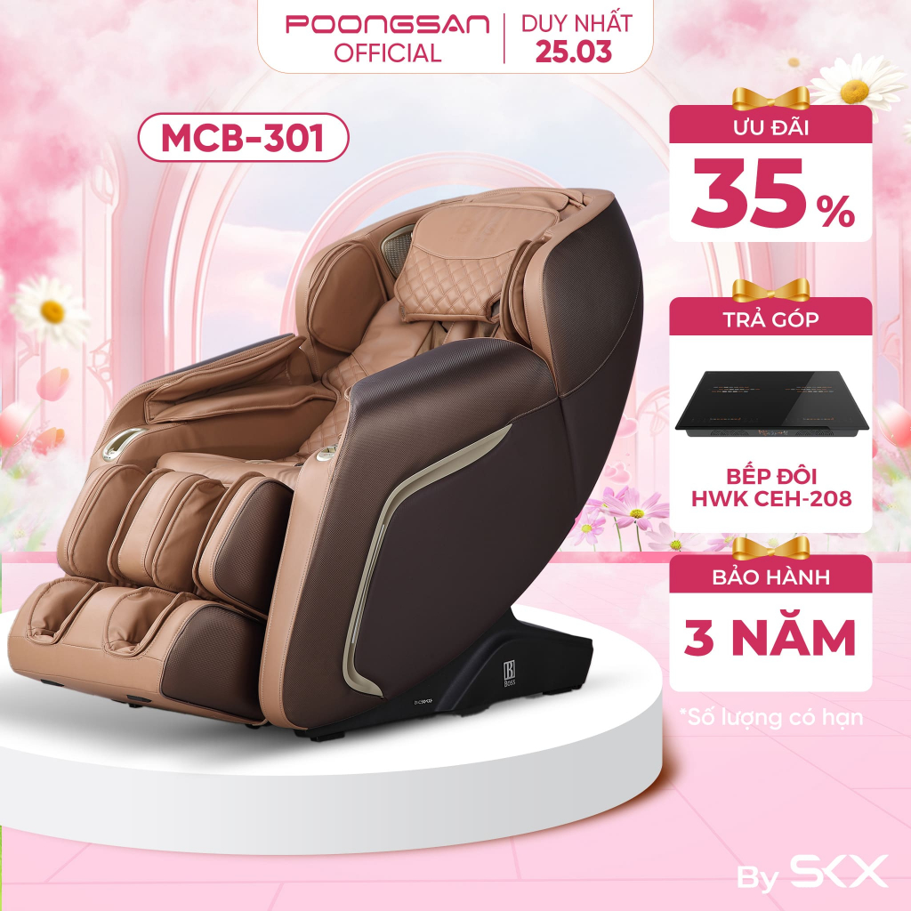 Ghế Massage BOSS MCB-301 Massage 4D Chế Độ Không Trọng Lực 12 Chương Trình Loa 3D