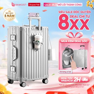 Vali Khung Nhôm B Bamozo Size 20/24/28 Cao Cấp Bảo Hành 5 Năm - Lỗi 1 Đổi 1 Trong 30 Ngày_9066