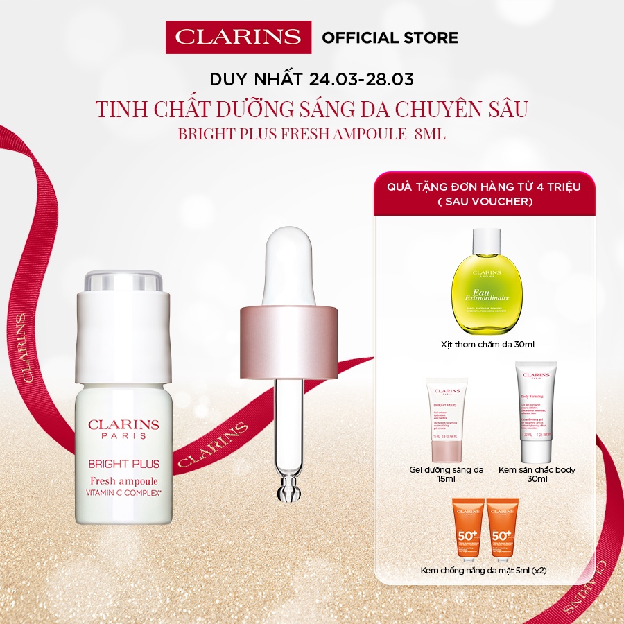 Tinh Chất Dưỡng Sáng Da & Mờ Thâm Nám Clarins Bright Plus Fresh Ampoule 8ml