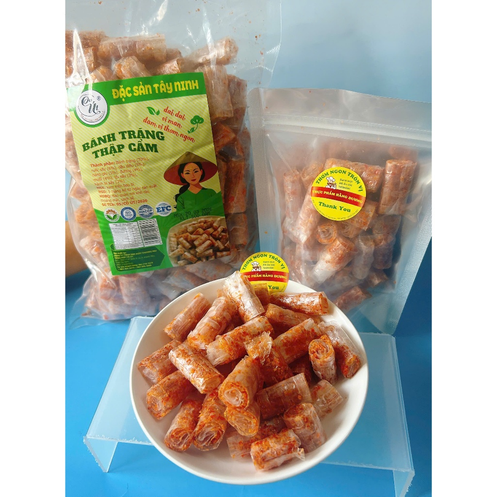 1Kg/ 500g/ 300g Bánh Tráng Trộn Sa tế cuộn thập cẩm