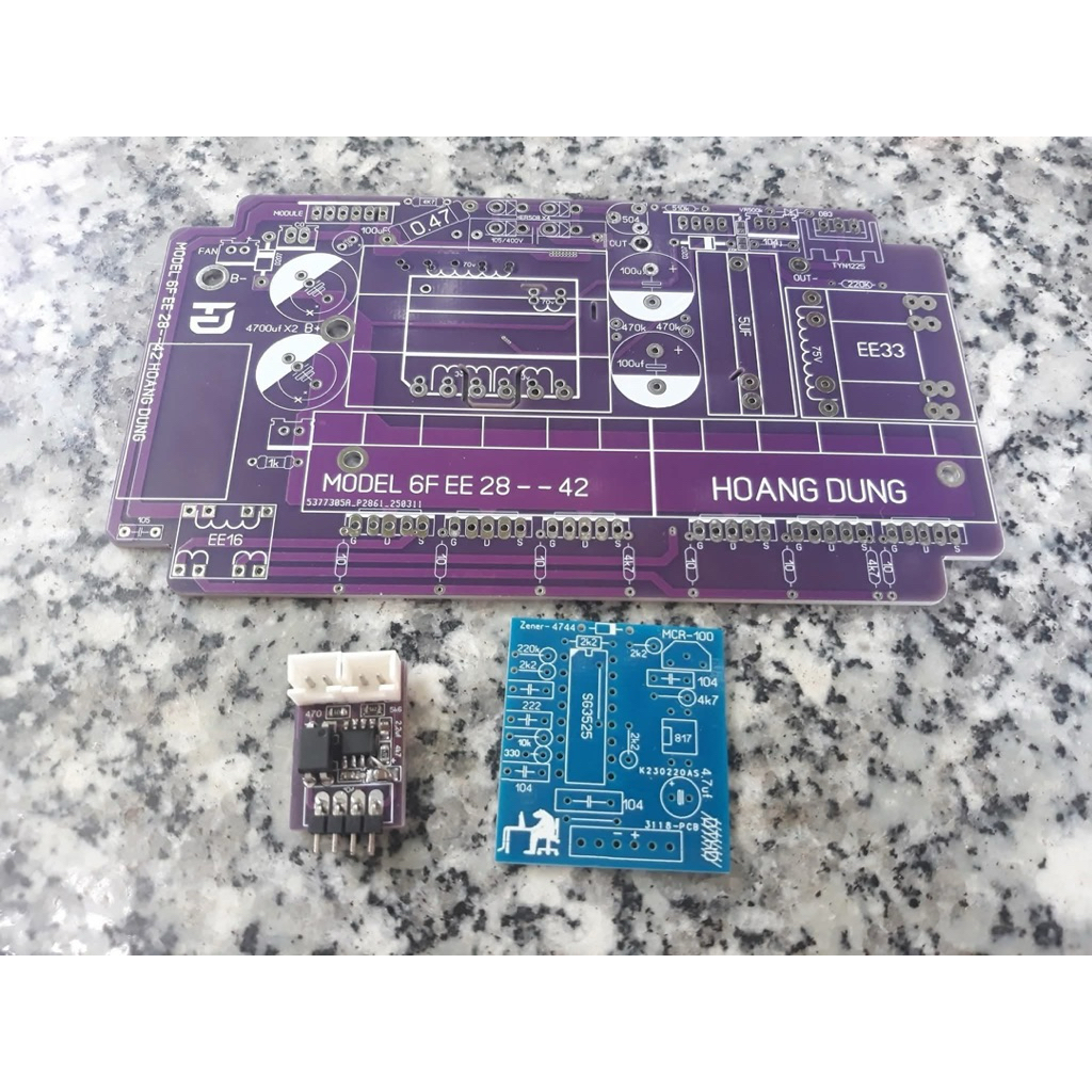 Mạch 6 fet băm db3 trộn IC 555 kèm bo dao động