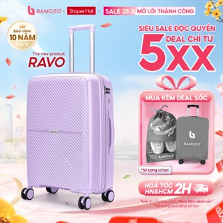 Vali Du Lịch B Bamozo Ravo Size 20/24/28 Nhựa PP Cao Cấp Chống Vỡ, Khóa Chống Rạch BH 10 Năm, 1 Đổi 1 trong 30 ngày_Ravo