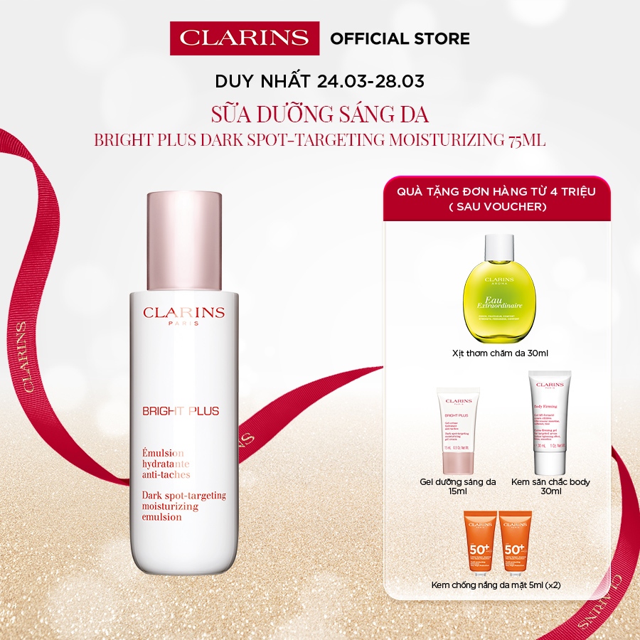 Sữa Dưỡng Sáng Da Clarins Bright Plus Dark Spot-Targeting Moisturizing Emulsion 75ml