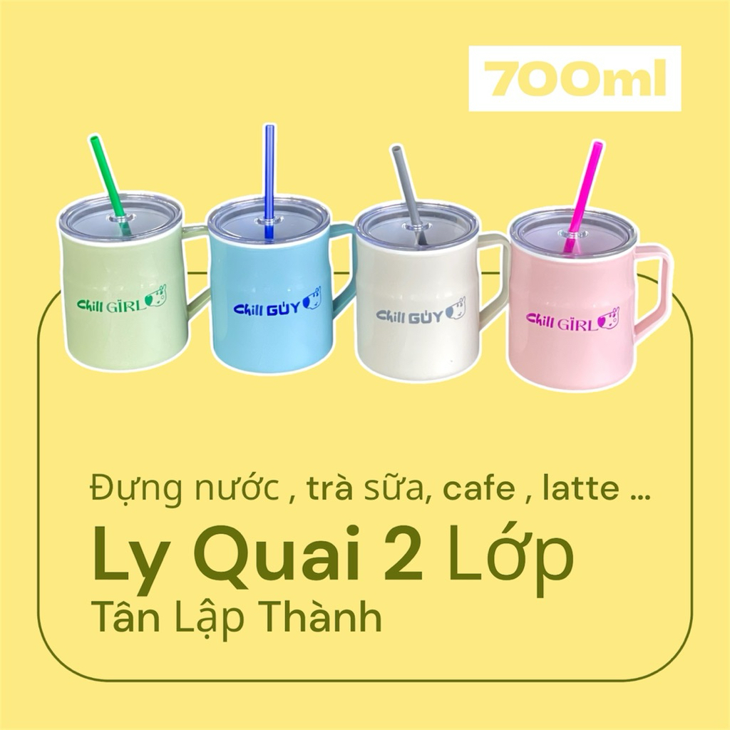 Ly quai 2 lớp 700ml Tân Lập Thành