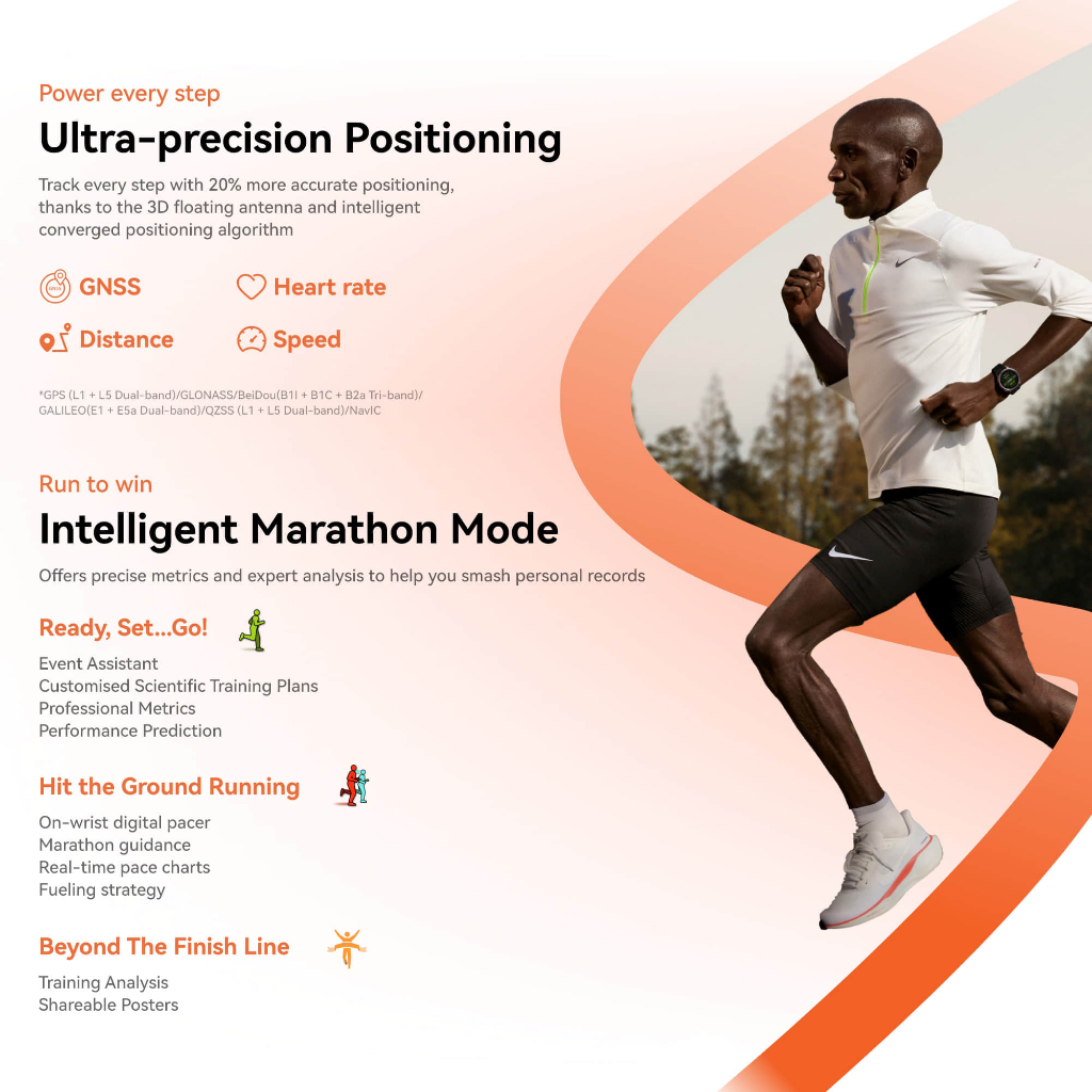 Đồng Hồ Thông Minh HUAWEI WATCH GT Runner 2 | Ultra Performance | Định Vị Siêu Chính Xác | Chế Độ Marathon Chuyên Nghiệp | BigBuy360 - bigbuy360.vn