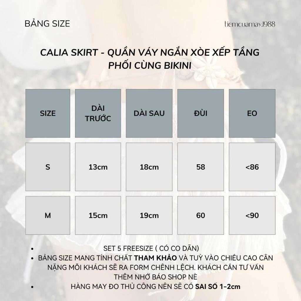 CALIA SKIRT - Quần Váy Ngắn Xòe Xếp Tầng Phối Cùng Bikini (KHÔNG KÈM BIKINI) Dễ Thương Gợi Cảm | BigBuy360 - bigbuy360.vn