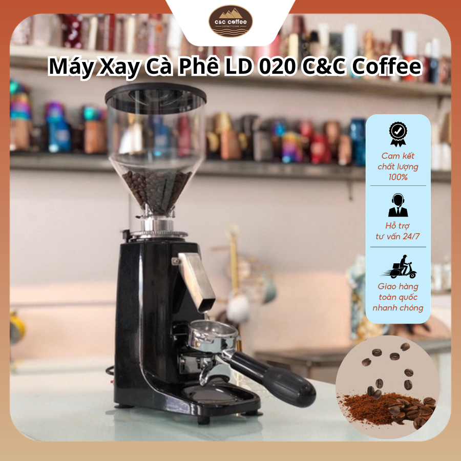 Máy Xay Cà Phê LD 020, Máy Xay Cafe Mịn Nhiều Mức Độ Pha Phin, Espresso... Nhanh Chóng, Nhỏ Gọn - C&C Coffee