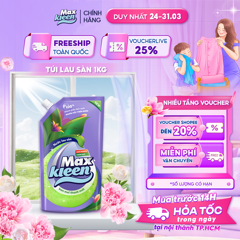 Túi Nước Lau Sàn MaxKleen 1Kg