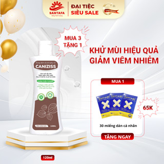 [ Mua 1 Tặng 3 ] Dung Dịch Vệ Sinh Phụ Nữ Caniziss Chiết Xuất Lá Trầu, Làm Sạch Nhẹ Nhàng, Duy Trì Độ Ẩm -120ml