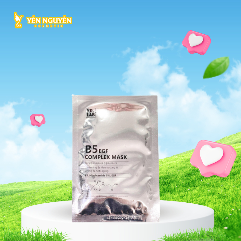 Mặt nạ Kr.Lab+ Clinical B5 EGF Complex Mask phục hồi, cấp ẩm, dưỡng trắng 1 mặt nạ
