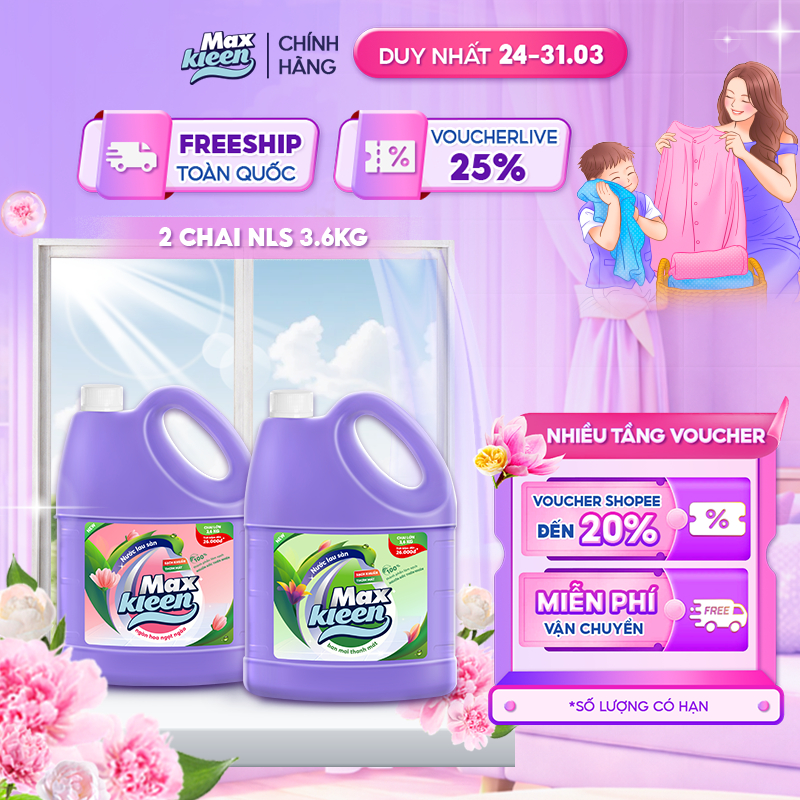 Chai Nước Lau Sàn MaxKleen 3.6kg