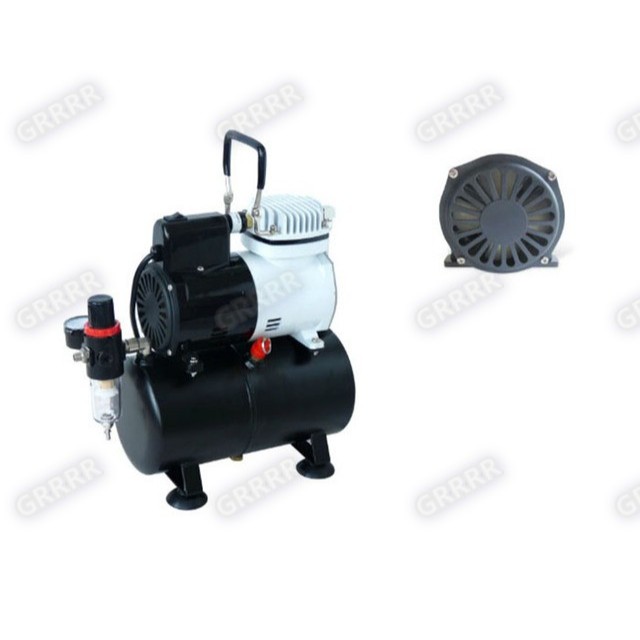 MÁY NÉN KHÍ HS - AF186 - VỚI QUẠT TẢN NHIỆT VÀ BÌNH 3L