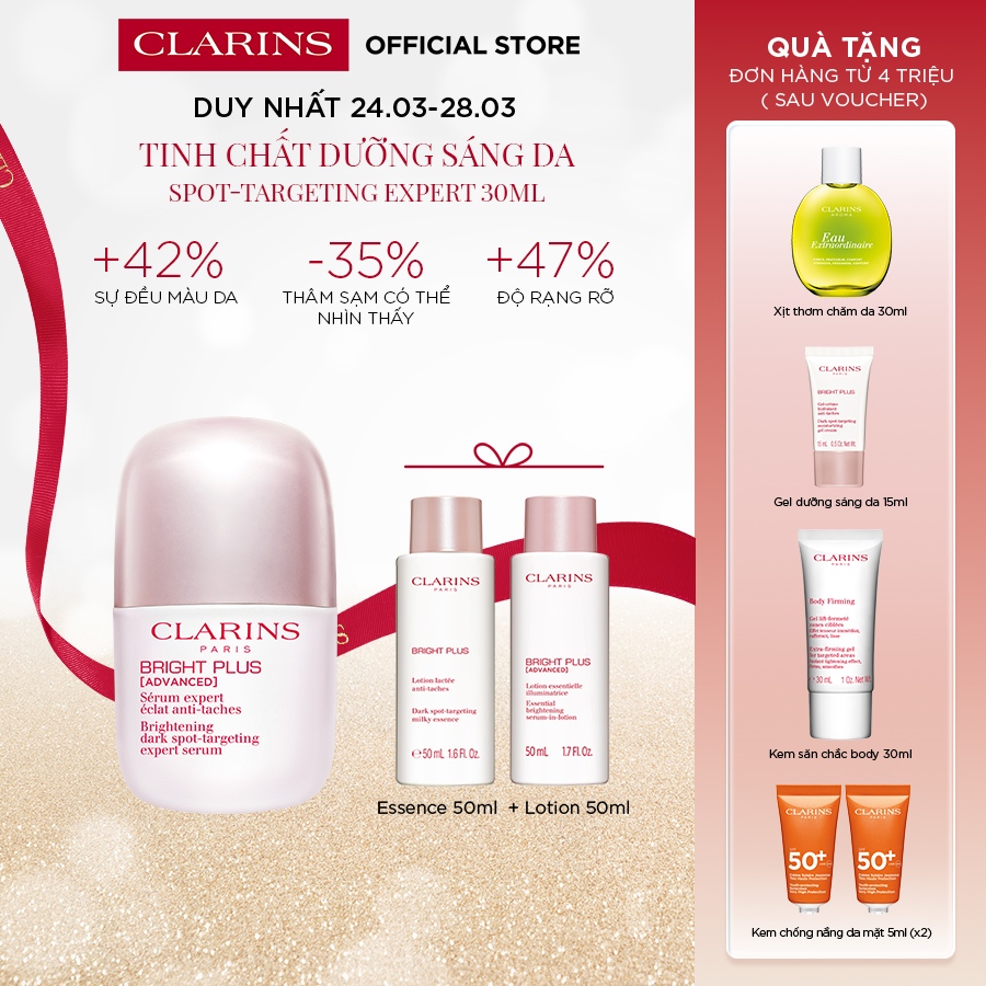 Tinh Chất Dưỡng Sáng Da Clarins Bright Plus [Advanced] Brightening Dark Spot-Targeting Expert Serum 