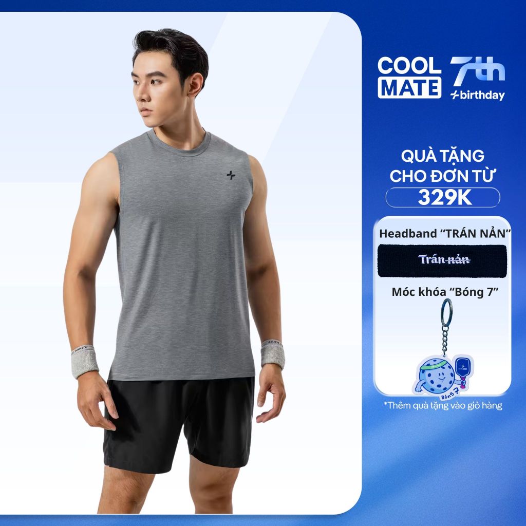 [Tặng headband đơn 329k]  [Không đổi trả] Áo sát nách thể thao tập gym Training Comfort ExDry - Thoá