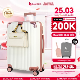 Vali Kéo Du Lịch Size 20/24 Bamozo Vali Xách Tay Nhựa Cao Cấp Bịt Góc Kim Loại Chống Bể Vỡ Bảo Hành 1 Đổi 1_8809