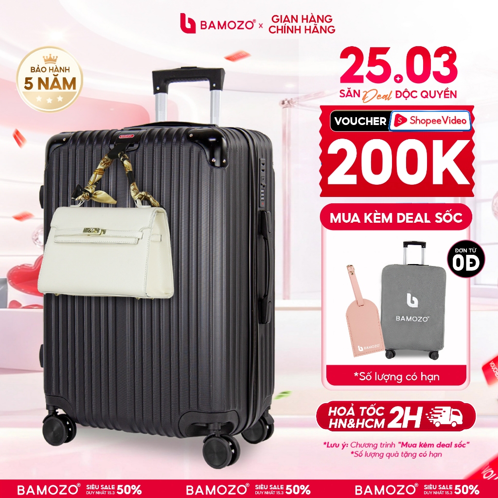 Vali Du Lịch Bamozo Cao Cấp Size 28 Inch Bền Đẹp Bảo Hành 5 Năm_8809