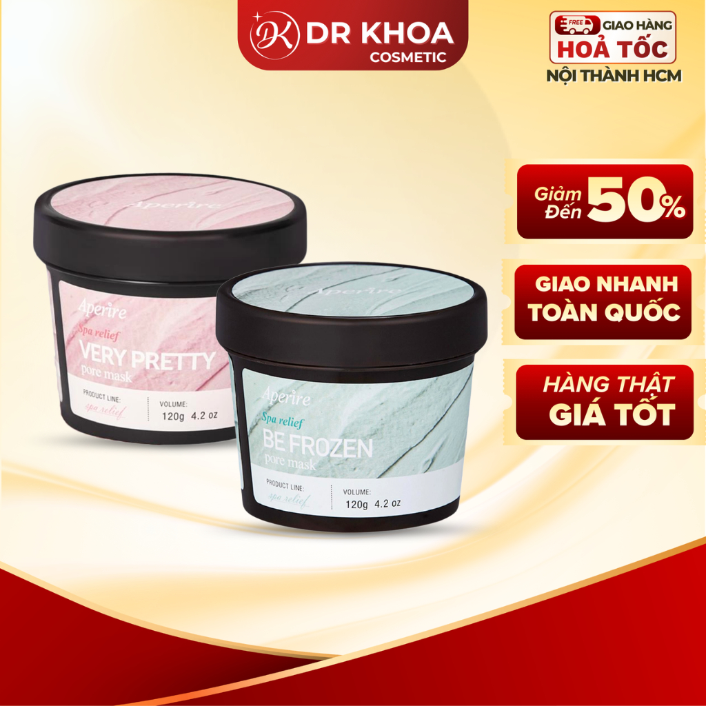 Mặt Nạ Đất Sét Aperire Be Frozen/Very Pretty Pore Clay Mask Sạch Sâu Nhỏ Lỗ Chân Lông 120g