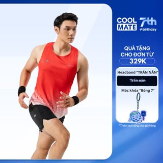 [Tặng headband đơn 329k]  Áo Singlet Nam Coolmate Thể Thao Chạy Bộ Siêu Nhẹ Graphic Dot