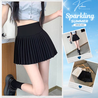 [KB05 CÓ LÓT] Chân váy ngắn xếp ly KOBAN màu đen trắng, váy tennis dập li chất dạ cạp cao dáng ngắn có quần bảo hộ xòe