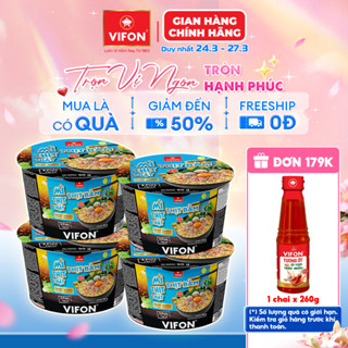[VOUCHER HOT 15%] Set 4 Tô Mì Thịt Thật Thịt Bằm/ Mì Riêu Cua/ Mì Bò Cay 90gr/ Tô, Có Gói Thịt Thật, Tiện Lợi