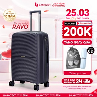 Vali Du Lịch Bamozo Size 20/24/28 Nhựa PP Dẻo Siêu Bền Chống Vỡ Tuyệt Đối Khóa Chuẩn TSA _Nancy