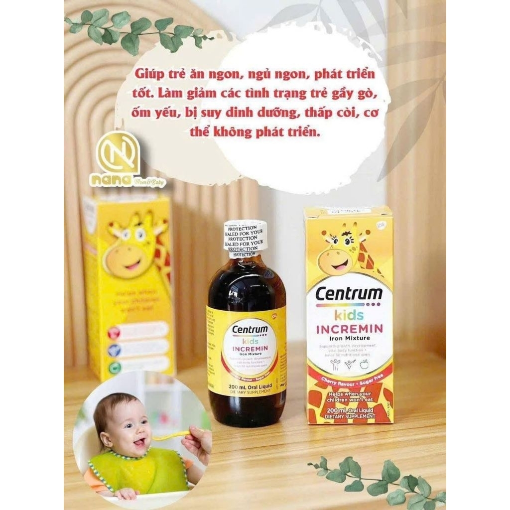 [Hàng chuẩn ÚC]S𝐈𝐑𝐎 Đ𝐀̣̆𝐂 𝐓𝐑𝐈̣ 𝐁𝐈𝐄̂́𝐍𝐆 𝐀̆𝐍 CENTRUM KIDS 𝐔́𝐂- 𝐌𝐀̂̃𝐔 𝐌𝐎̛́𝐈 - .