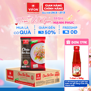 [Voucher 15%] Thùng 50 Gói Cháo Thịt Bằm/Cháo Gà/Cháo Cá VIFON - Vị Ngon Tự Nhiên, 50g/Gói