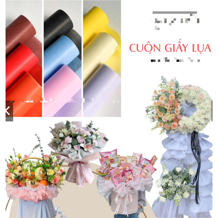 Lụa Cuộn Giấy Mếch Việt - Cuộn Giấy Vân Long 14M X 52Cm