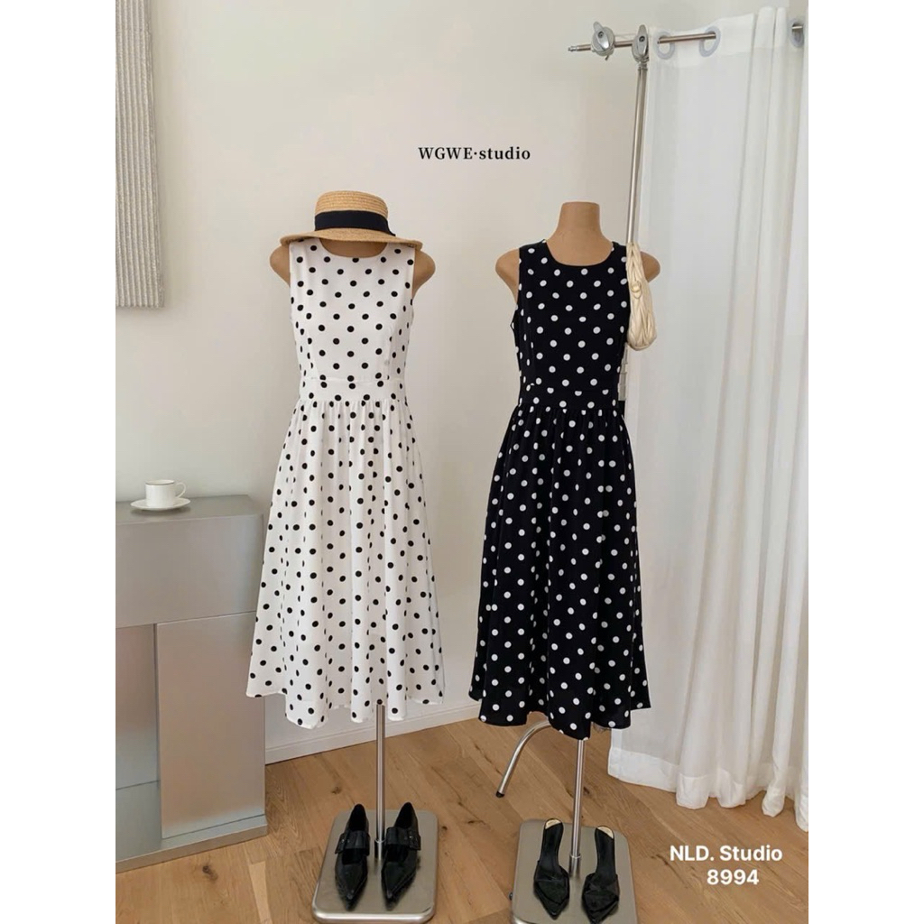 324NL9255 Váy chấm bi 8994 𝐇𝐀.𝐇𝐈 𝘄𝗲𝗮𝗿❀