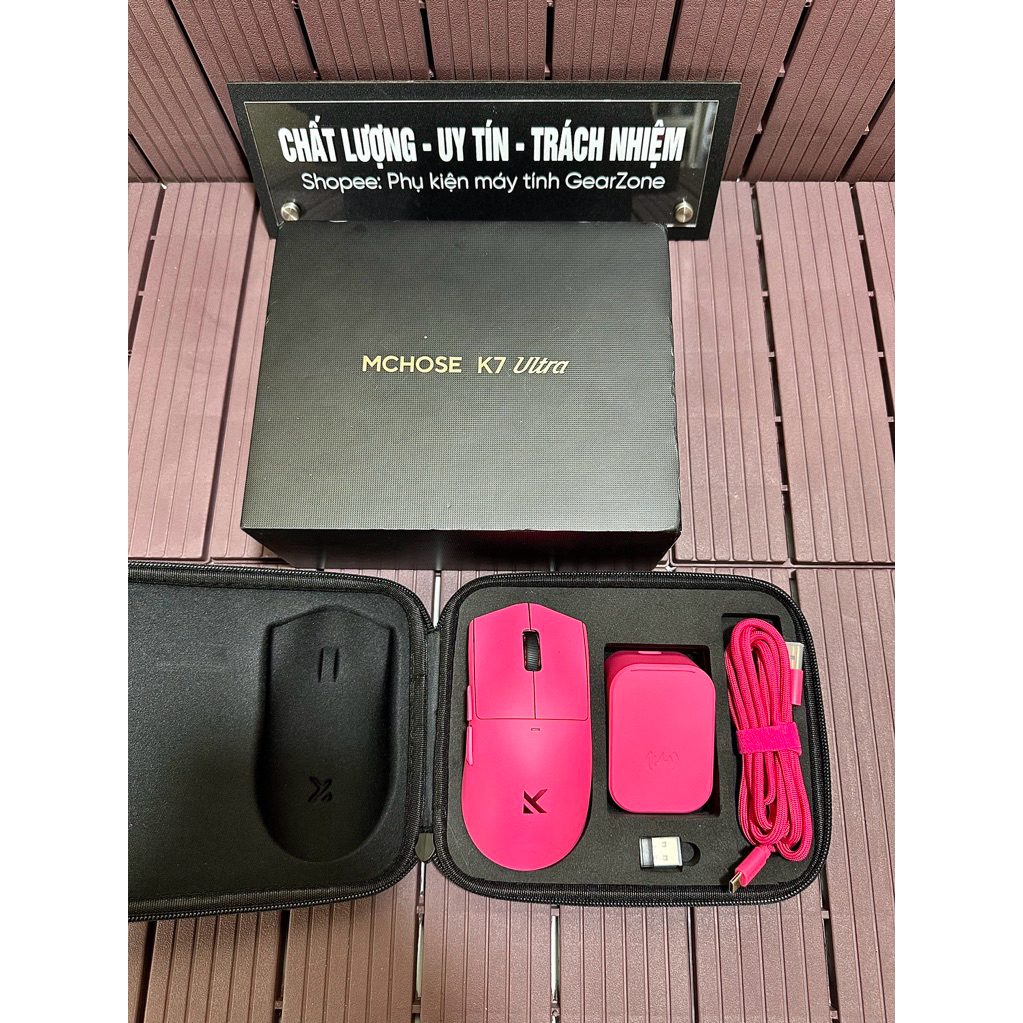 Chuột không dây Gaming Mchose K7 Ultra | PAW3950 Ultra | 8K Polling Rate Chính hãng