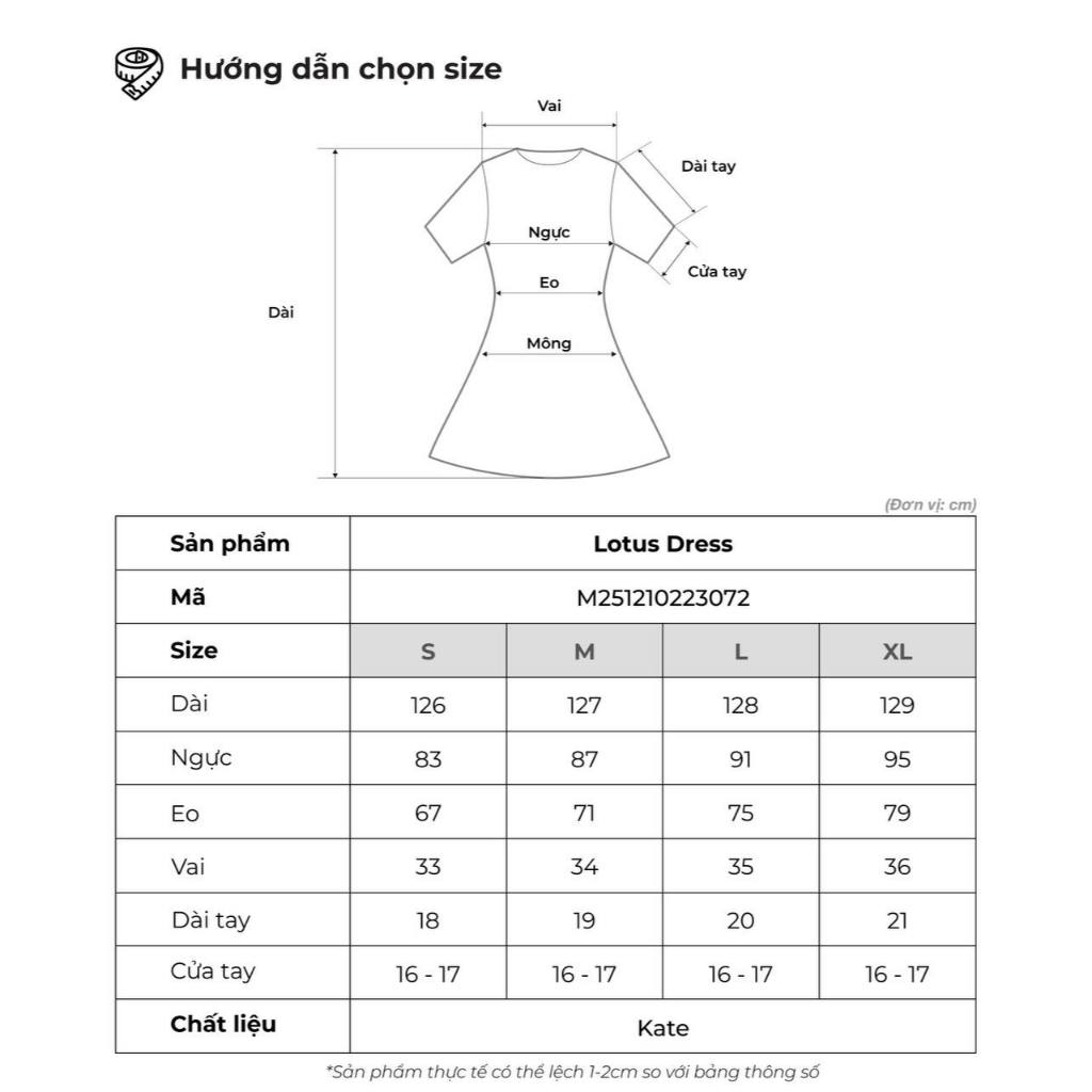 Đầm nữ dáng dài cổ tim tay phồng THE C.I.U, váy maxi form ôm tôn dáng thanh lịch – Lotus Dress | BigBuy360 - bigbuy360.vn