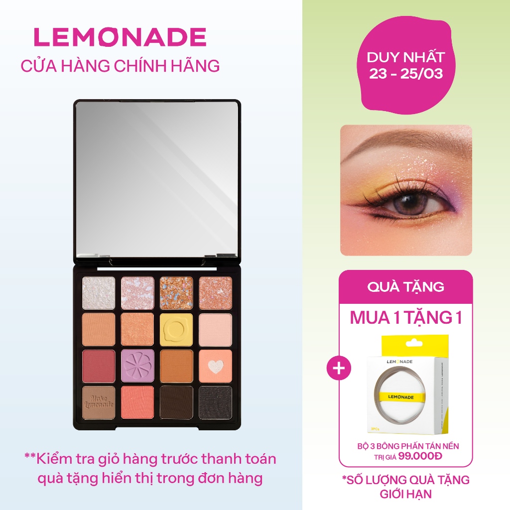 Bảng phấn mắt Lemonade Aesthetic eyeshadow palette - Version 2 20.8g